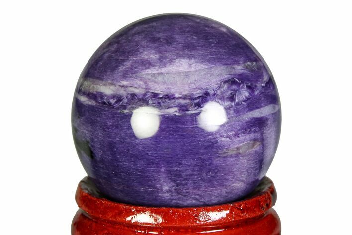 Polished Purple Charoite Sphere - Siberia #355773